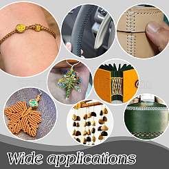 Круглый шнур из вощеного полиэстера длиной 120 м.&nbsp;YC-WH0019-01A