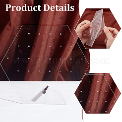 2 комплект из 2-х стилей прозрачной акриловой наклонной полки для хранения сережек&nbsp;EDIS-PH0001-93