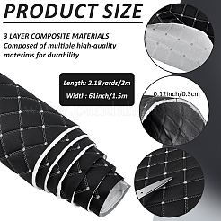 ПВХ кожа и хлопок и полиэстер ткань&nbsp;DIY-WH0671-191A