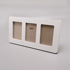 Деревянная фоторамка с отпечатком руки/следом новорожденного&nbsp;DIY-WH0092-63