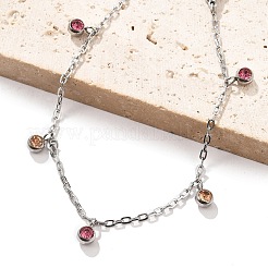 Браслеты из нержавеющей стали 304 со стразами&nbsp;BJEW-Q038-10P