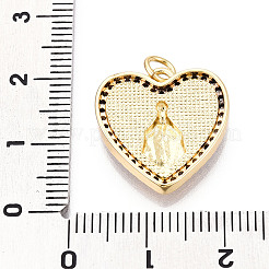 Латунные микропаве прозрачные подвески с фианитом&nbsp;KK-N268-48G