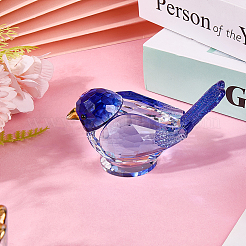 Стеклянная демонстрационная скульптура для птиц&nbsp;AJEW-WH20019-58B