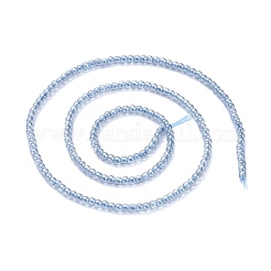 Стеклянные бусины с гальваническим покрытием &nbsp;EGLA-K014-A-PL01