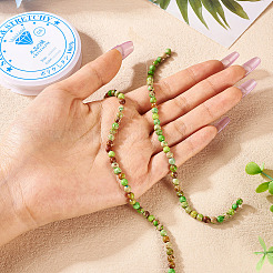 Наборы для самостоятельного изготовления браслетов из бусин натурального регалита/императорской яшмы/морского осадка&nbsp;DIY-TA0002-69D