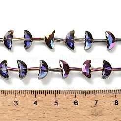 Гальванизируйте прозрачные стеклянные бусины&nbsp;EGLA-H112-05HR-02