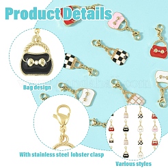 24шт 8 стиля подвеска из сплава эмали украшения&nbsp;HJEW-YW00231