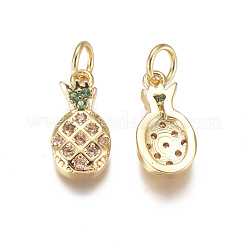 Латунные микро проложить кубического циркония подвески&nbsp;ZIRC-I038-12G