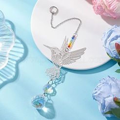 4 шт. стеклянные каплевидные подвесные ловцы солнца&nbsp;HJEW-JM04654