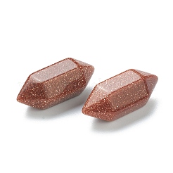 Граненый без отверстия синтетический авантюрин с двойными наконечниками&nbsp;LS-G-K034-20mm-11