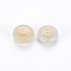 Бусины из натуральных пресноводных ракушек&nbsp;LS-SHEL-N003-22-08