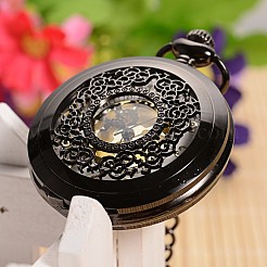 Открываться плоские круглые сплава подвеска карманные часы WACH-L024-27