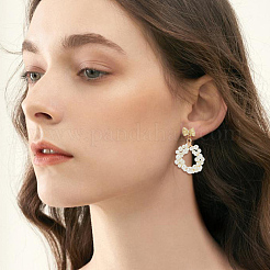 Серьги-гвоздики из сплава с бантом&nbsp;FIND-BBC0004-63A