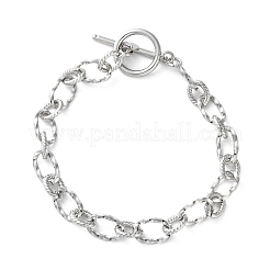 Браслеты из витой цепочки из нержавеющей стали 304 для женщин&nbsp;BJEW-A036-09P