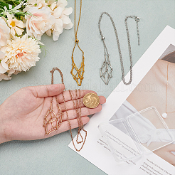 3 шт. 3 цвета 304 нержавеющая сталь макраме мешочек для изготовления ожерелья&nbsp;NJEW-PH01550