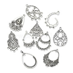 40 шт. 10 стиля тибетский стиль ретро цинковый сплав соединительные подвески&nbsp;FIND-CJ0003-60