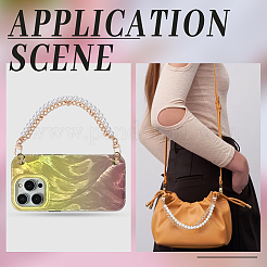 Резиновые ремни для мобильных телефонов из искусственного жемчуга&nbsp;AJEW-WH0270-628G