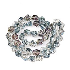 Стеклянные бусины с гальваническим покрытием &nbsp;EGLA-N012-08S