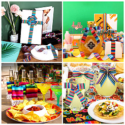 2 рулон 2 стилей в полоску с принтом из полиэфирной ленты в крупный рубчик&nbsp;OCOR-TA0001-37I