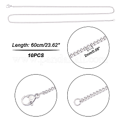 Ожерелья из нержавеющей стали 304&nbsp;NJEW-UN0001-30P
