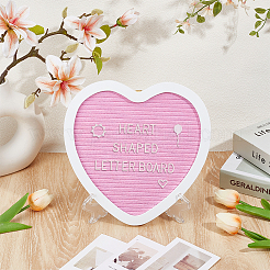Табличка с надписью в форме сердца из дерева&nbsp;AJEW-WH0348-923