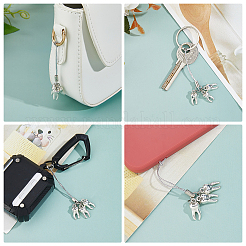 12 шт. сплав зубчатые мобильные ремни&nbsp;HJEW-FH00166