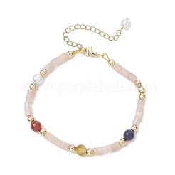 Браслеты из натурального розового авантюрина для женщин&nbsp;BJEW-JB12036-01