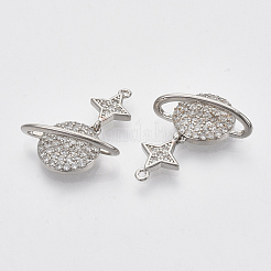 Латунные микро проложить кубического циркония подвески&nbsp;X-KK-T050-42P-NF