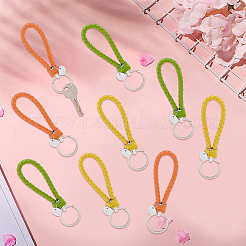 12шт 3 цвета ПУ кожаный брелок для вязания&nbsp;KEYC-CL0001-20C