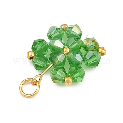 5 шт. подвески из прозрачных стеклянных бусин 5 цветов&nbsp;PALLOY-JF04465-01