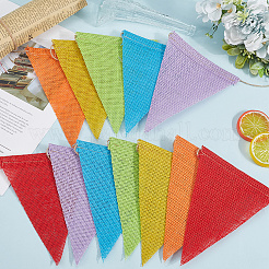 Льняные и бечевочные вымпелы флаги баннеры&nbsp;DIY-WH20001-99G