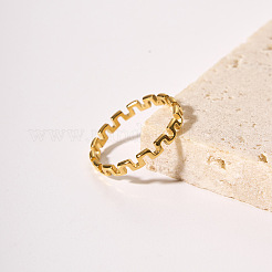 Элегантное минималистичное кольцо из нержавеющей стали 304 для женщин&nbsp;ES4834-4