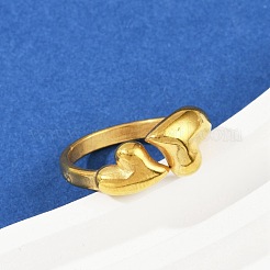 Регулируемые открытые манжеты из нержавеющей стали 304 для женщин&nbsp;RJEW-U063-01B-G