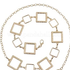 Полые звенья из сплава квадратной цепи пояса-цепочки для талии живота для женщин&nbsp;FS-WGB30D2-01