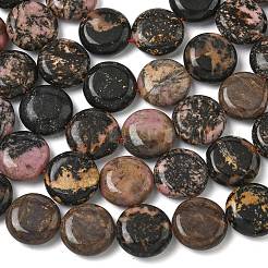 Природные родонит бисер нитей&nbsp;G-L648-B22-15mm