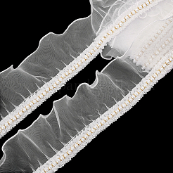 5 м отделка из органзы с цветочным кружевом&nbsp;OCOR-PH0006-91