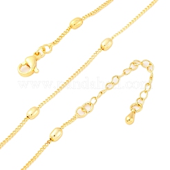 Латунные спутниковые цепочки ожерелья для женщин&nbsp;NJEW-D302-67G