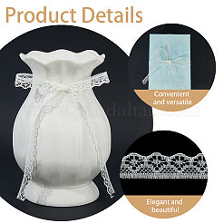 1 рулон полиэстеровой цветочной кружевной ленты&nbsp;OCOR-CY0002-90