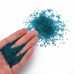 Прозрачные стеклянные цилиндрические бусины&nbsp;SEED-S047-I-005