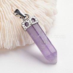 Пули латунные подвески с драгоценными камнями&nbsp;G-F218-10G