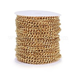 Цепи кубинские звенья из нержавеющей стали 304 с вакуумным покрытием pvd&nbsp;CHS-H020-06G