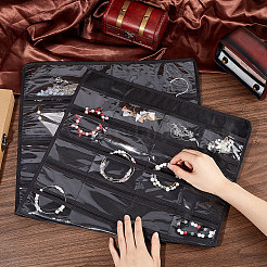 Прямоугольные подвесные рулоны ювелирных изделий из нетканого материала AJEW-WH0009-57