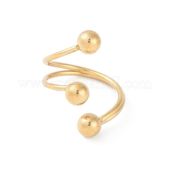 Ионное покрытие (ip) 304 нержавеющая сталь круглые открытые манжетные кольца&nbsp;RJEW-S418-05G