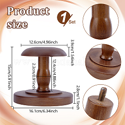 Подставки для деревянных браслетов в форме гриба&nbsp;ODIS-WH0099-67