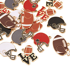 16шт 8 стиля подвески из сплава с эмалью&nbsp;ENAM-TA0001-79