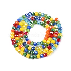 Стеклянные бусины с гальваническим покрытием &nbsp;GLAA-T023-B16-09