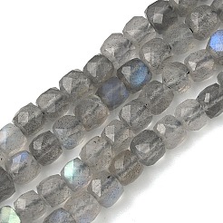 Природные лабрадорита бисер нитей&nbsp;G-B168-B07-4x4mm