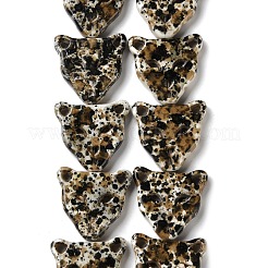 Нити из синтетических бирюзовых бусин&nbsp;TURQ-P002-03A-01