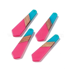 Подвески из непрозрачной смолы и ореха&nbsp;RESI-M027-10C