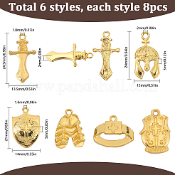 48 шт. 6 стиля подвески из сплава в тибетском стиле на библейскую тематику&nbsp;FIND-SC0013-40G